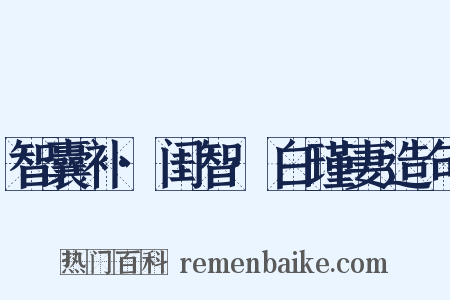 智囊补·闺智·白瑾妻造句是什么意思的图片